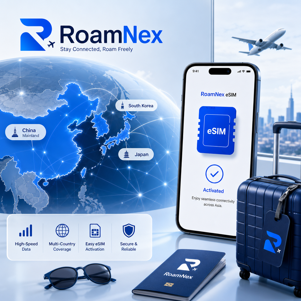 China mainland & Japan & South Korea eSIM | 中国大陆、日本、韩国esim旅行上网套餐