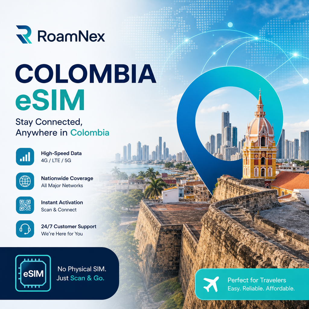 Colombia eSIM| 哥伦比亚esim旅行上网套餐