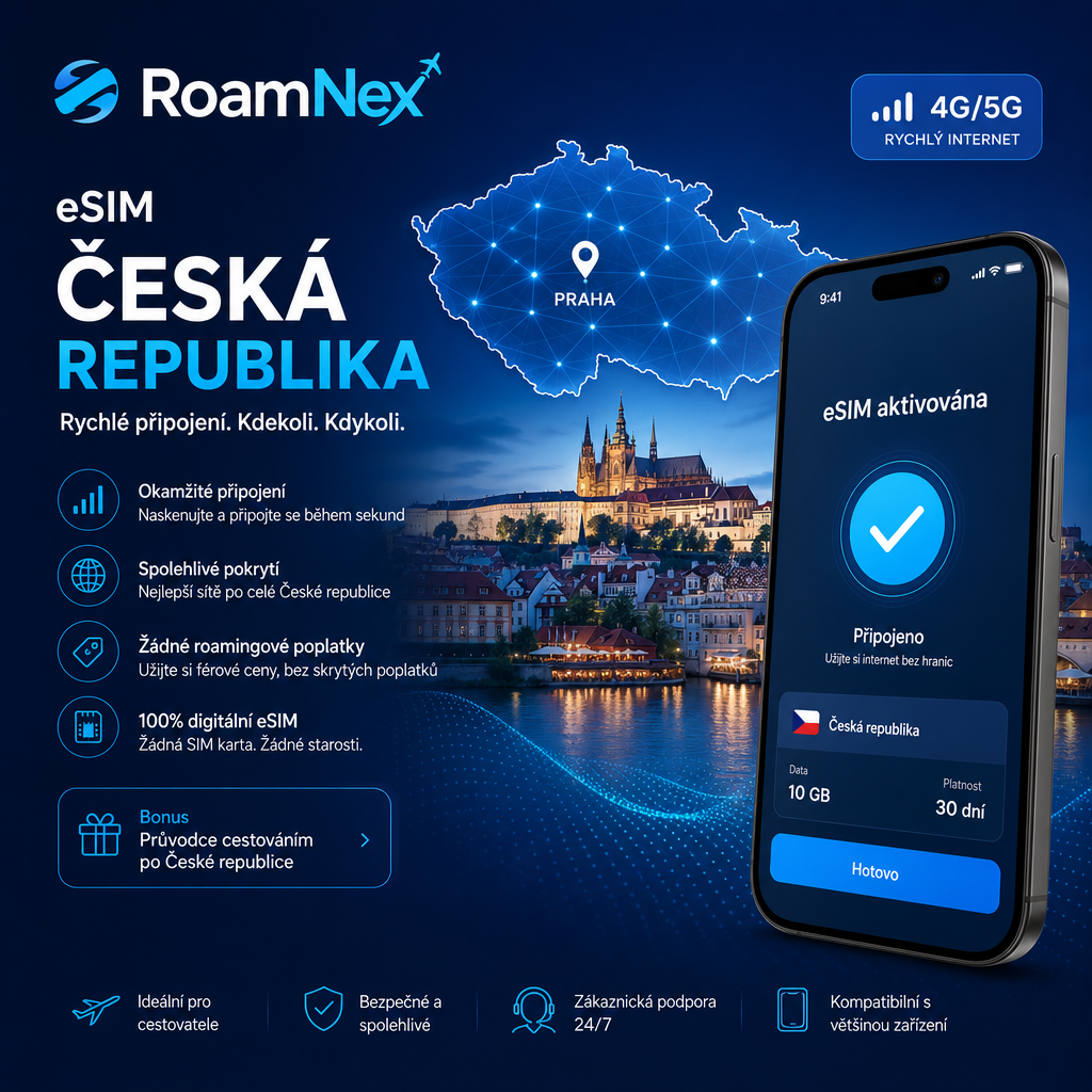 Czech Republic eSIM | 捷克共和国esim旅行上网套餐