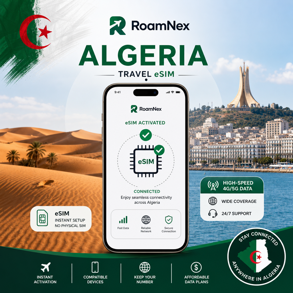 Algeria eSIM | 阿尔及利亚esim旅行上网套餐