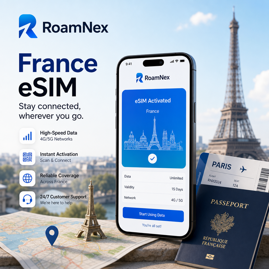 France eSIM| 法国esim旅行上网套餐