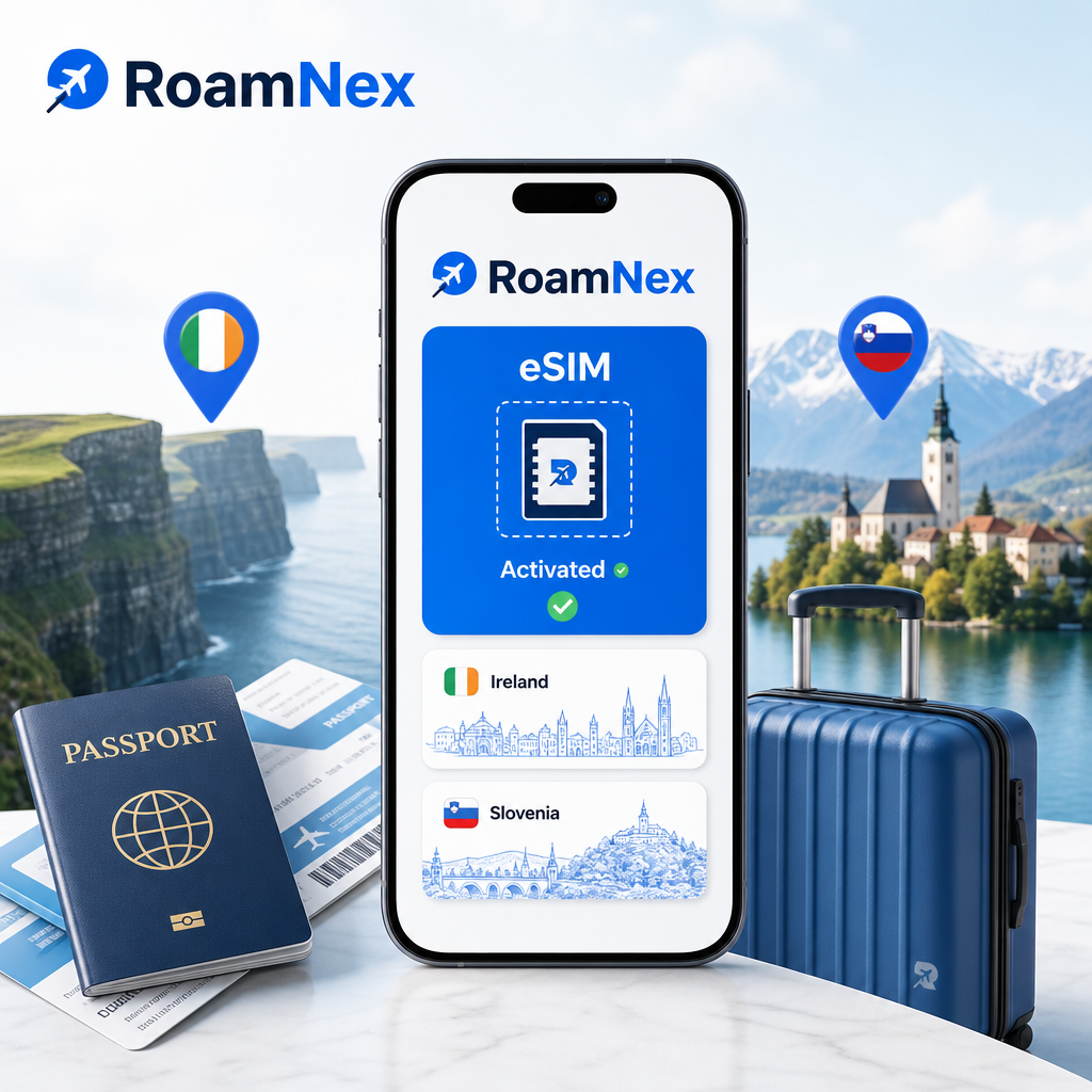 Ireland & Slovenia eSIM | 爱尔兰&斯洛文尼亚esim旅行上网套餐