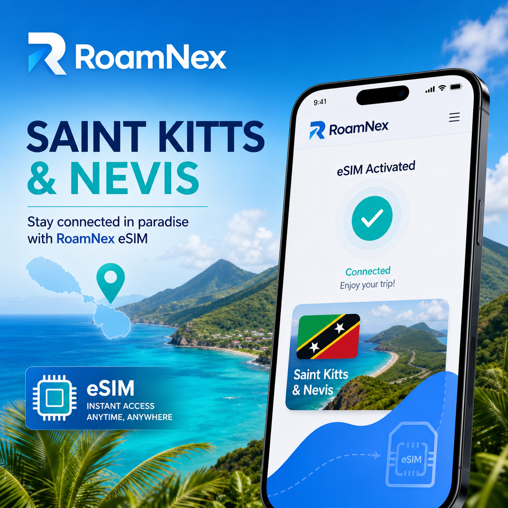 Saint Kitts and Nevis eSIM | 圣基茨和尼维斯esim旅行上网套餐