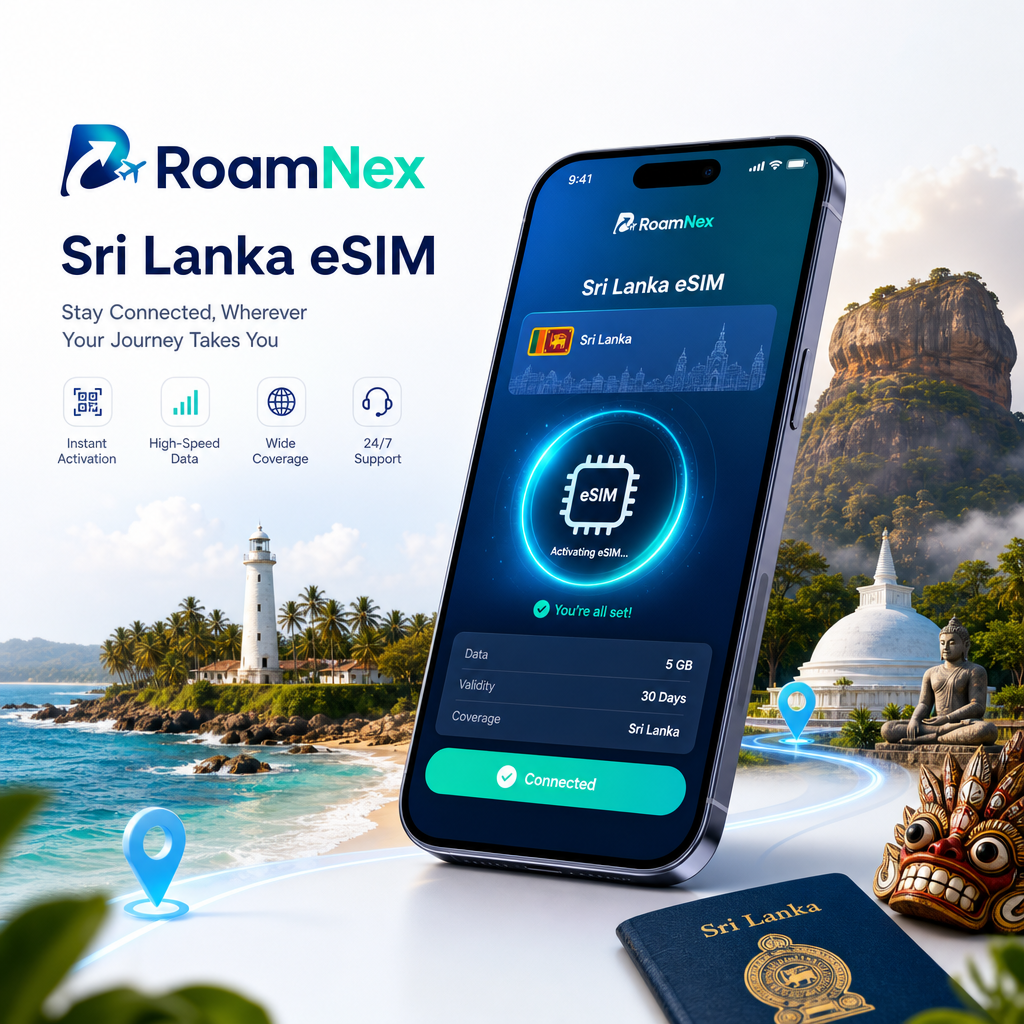 Sri Lanka eSIM|Mobitel 4G 旅行上网套餐