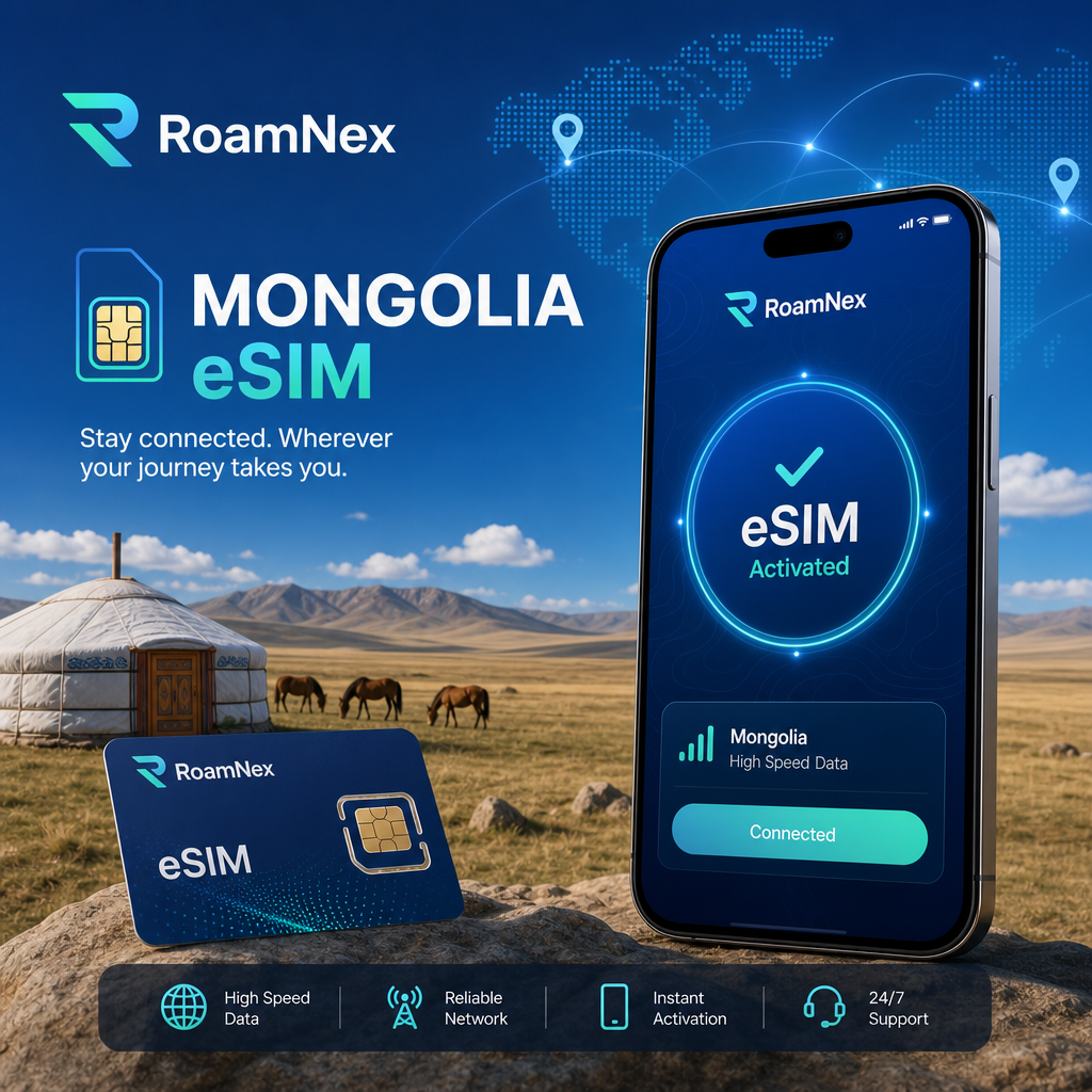 Mongolia eSIM | Mobicom 4G 旅行上网卡