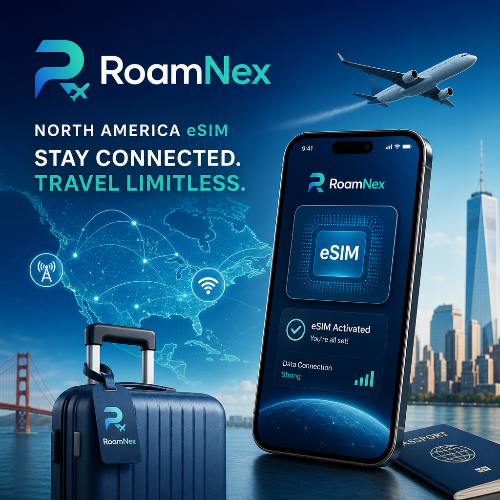 Roamnex North America eSIM | Rogers Wireless 5G Travel Data