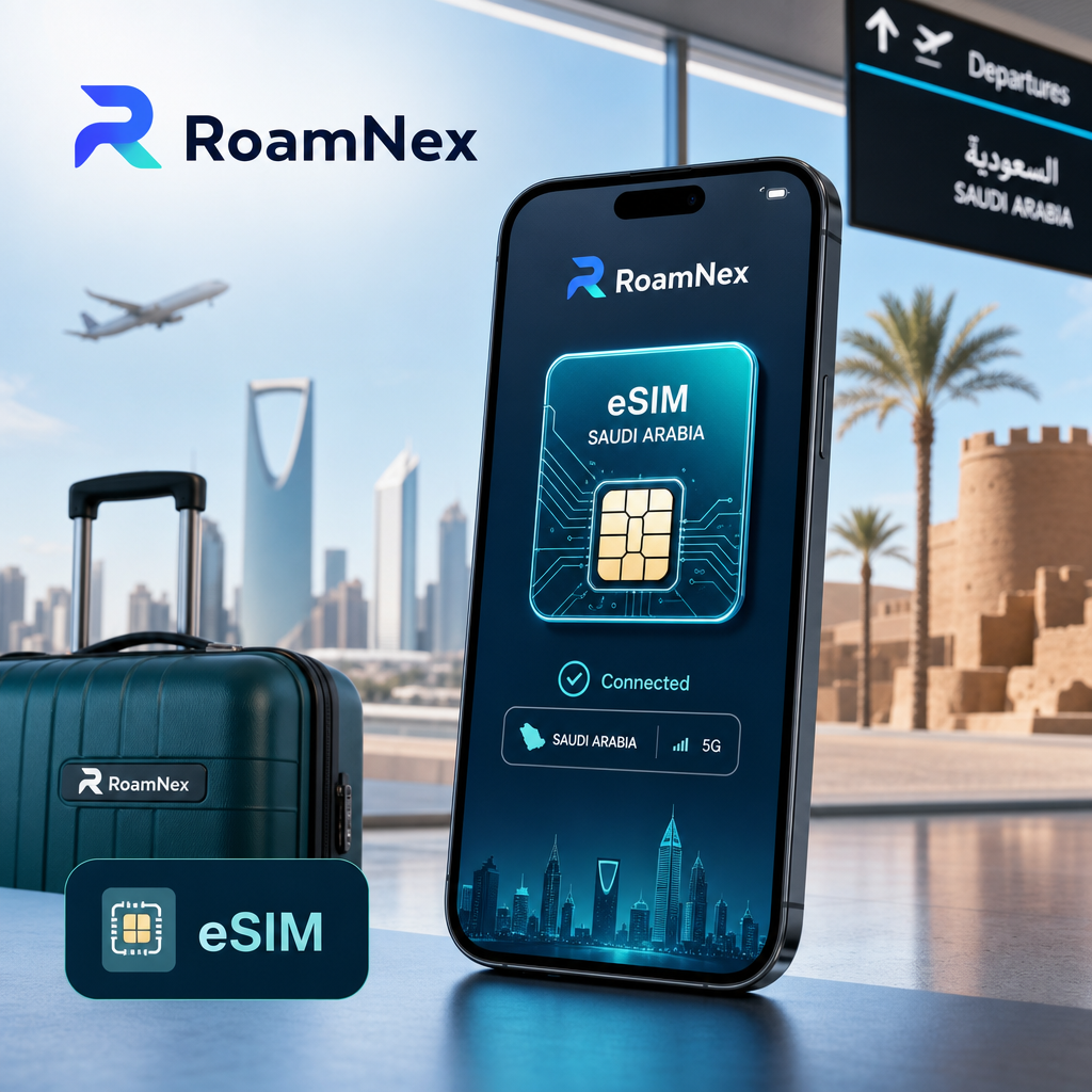 Saudi Arabia eSIM | STC 5G & Zain 5G / Movistar 4G 旅行上网套餐