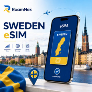 Sweden eSIM | Telia & Telenor 5G | 500MB/Day-20GB | 1-30 Days