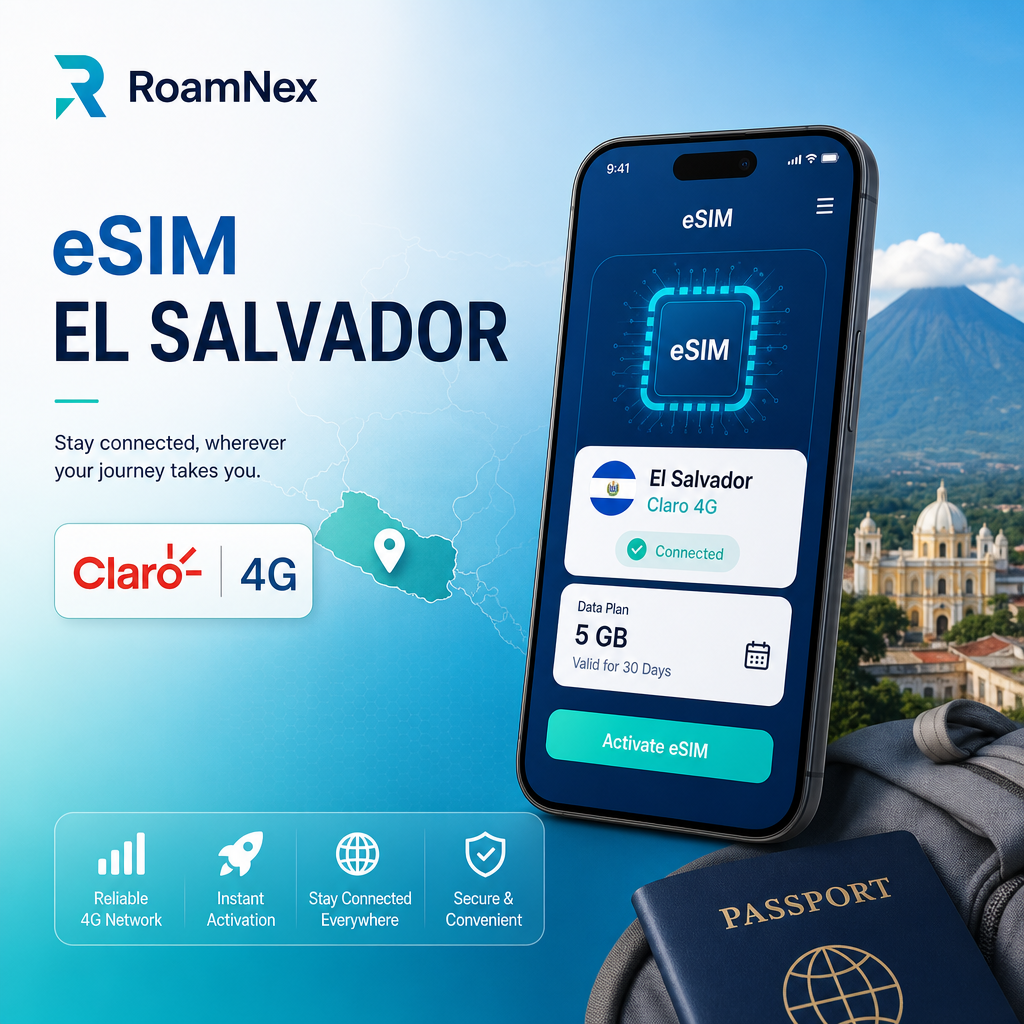El Salvador eSIM|Claro 4G 旅行上网卡
