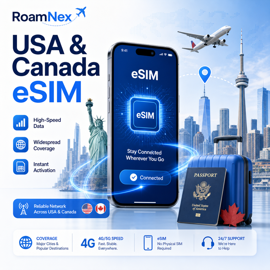 USA & Canada eSIM|Rogers Wireless 5G / Videotron 4G