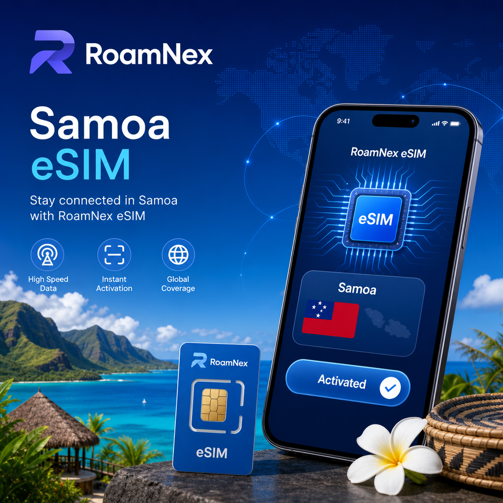 Samoa eSIM|RoamNex Bluesky 5G 旅行上网套餐